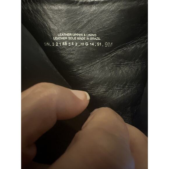 Tory Burch Rivington 100 Ankle Boots Sz 9 Black Suede Leather Cap Toe 4” Heel - Picture 9 of 9